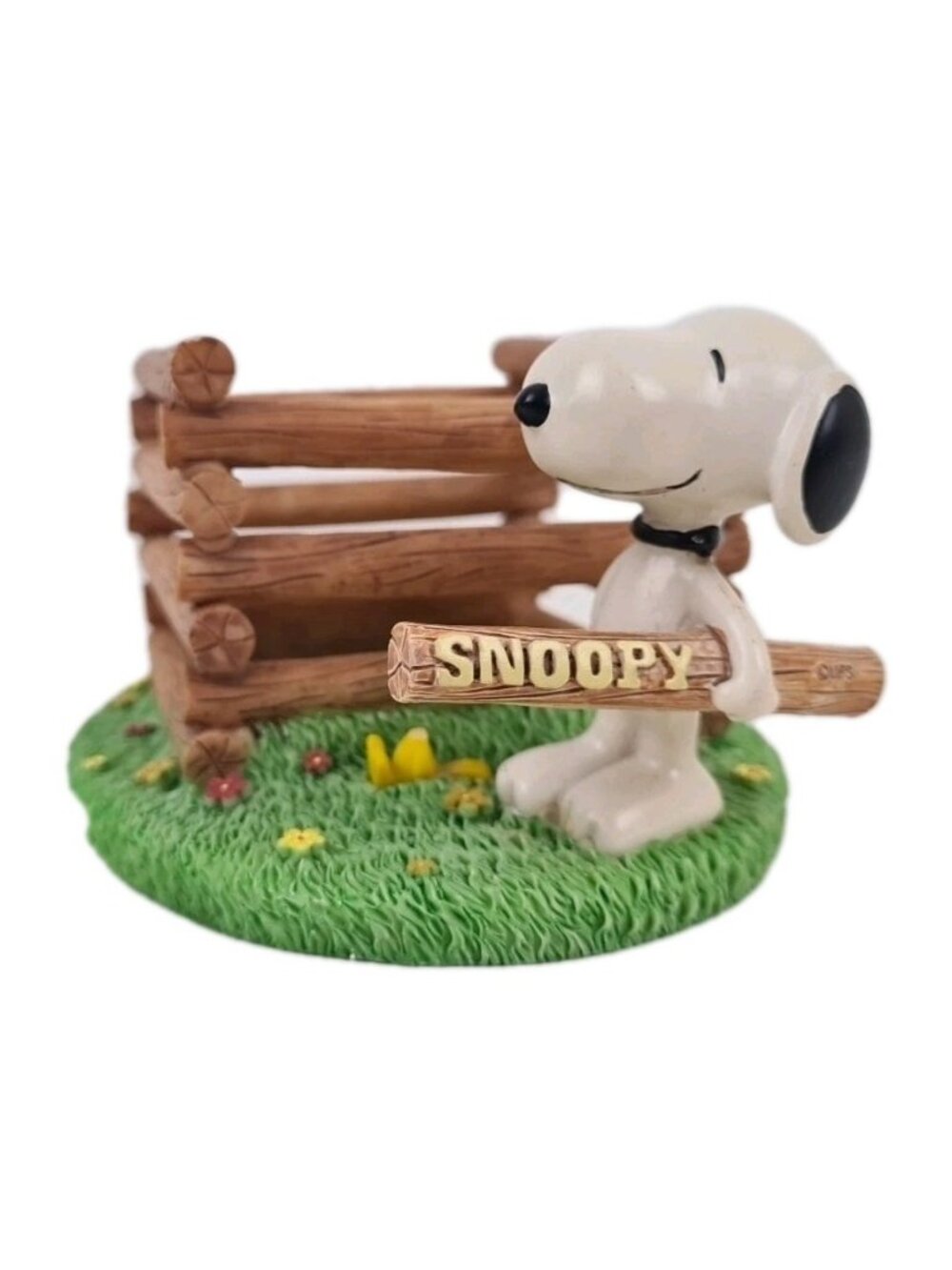 Everwin SP3020 Snoopy Style Dog Figurine Fence Pen Pencil Holder Desk Decor